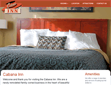 Tablet Screenshot of cabana-inn.com
